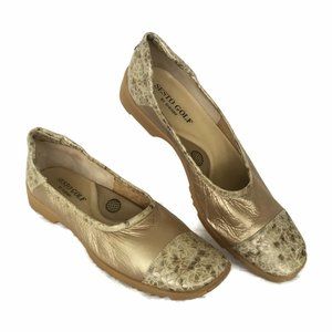 Sesto Golf Shoes Women's Spikeless Italian Leather Tan Loafers New
